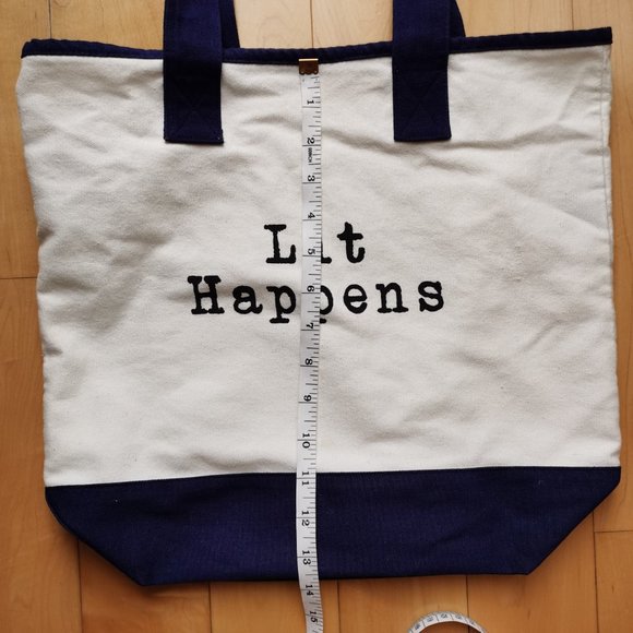 Indigo Cotton Tote Bag - Picture 7 of 8